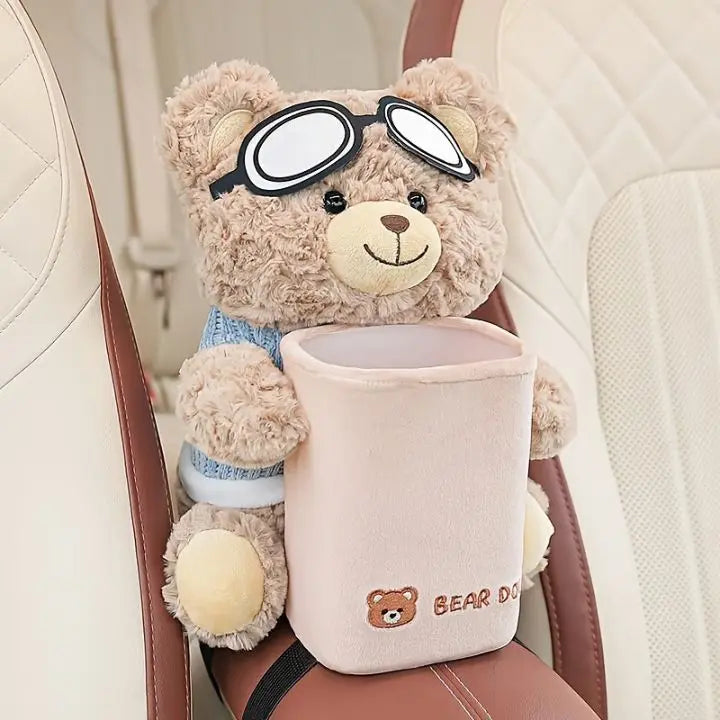 TidyBear – Cute Car Organizer & Tissue Dispenser