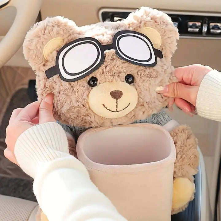 TidyBear – Cute Car Organizer & Tissue Dispenser