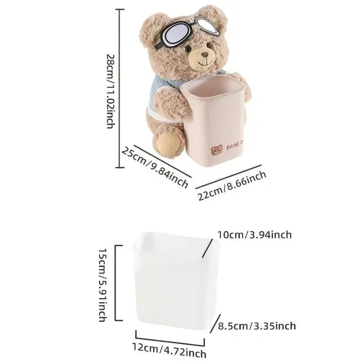 TidyBear – Cute Car Organizer & Tissue Dispenser
