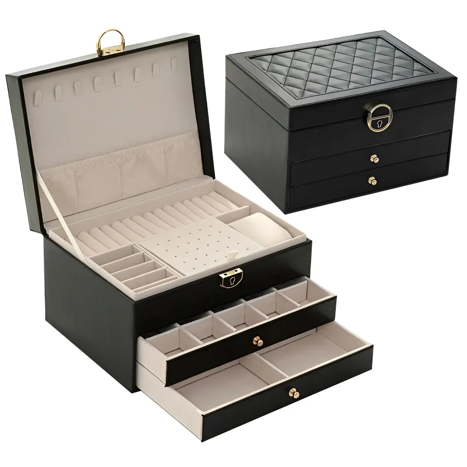LuxeTrove – Stylish Jewelry Organizer with a Touch of Luxury