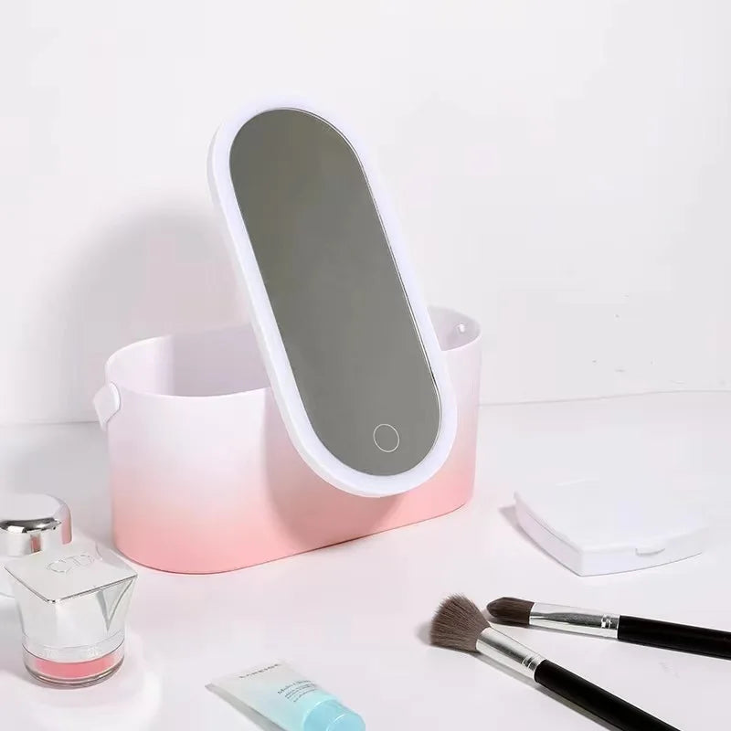 GlamBox – Makeup Organizer with LED Lighting