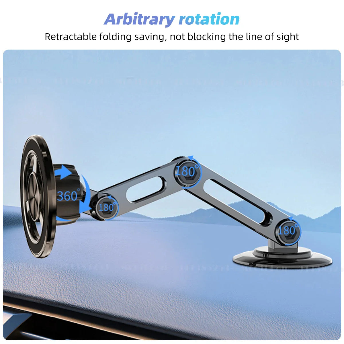 GripMaster – Magnetic Car Phone Mount – One-Second Lock – 360° Rotation