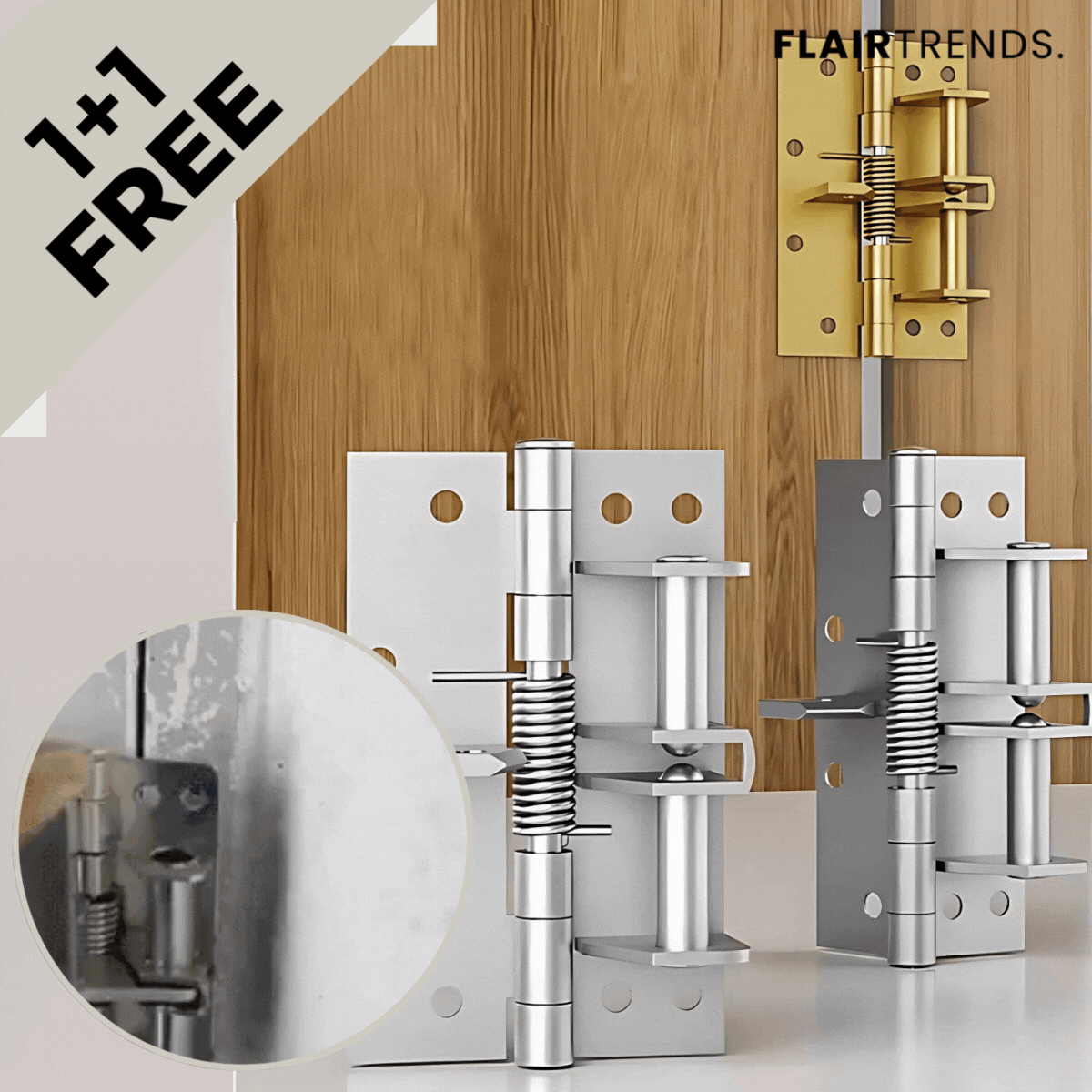 1+1 FREE | SwiftShut – Automatic Self-Closing Door Hinges