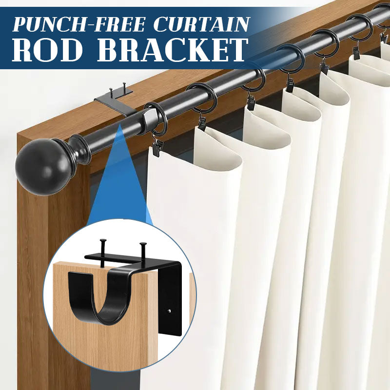 2+2 FREE | EasyCurtain – Hang Curtains Without Drilling & Damage