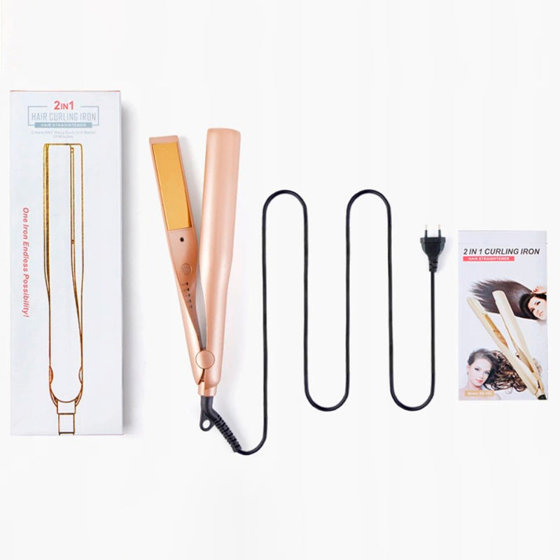 WaveLuxe Pro – One device. Smooth. Curly. Perfectly styled.