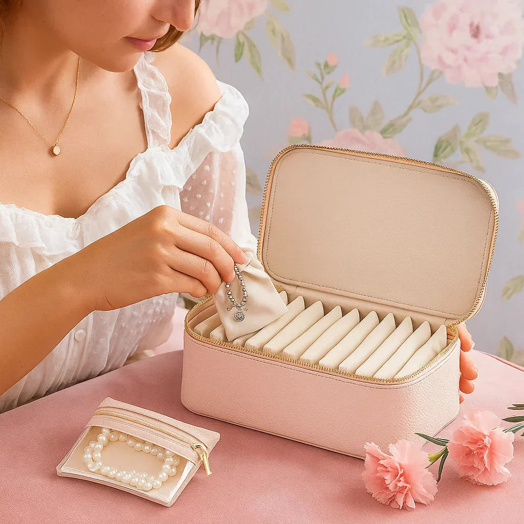 VelvetVault – Elegant Jewelry Storage for Home or Travel!
