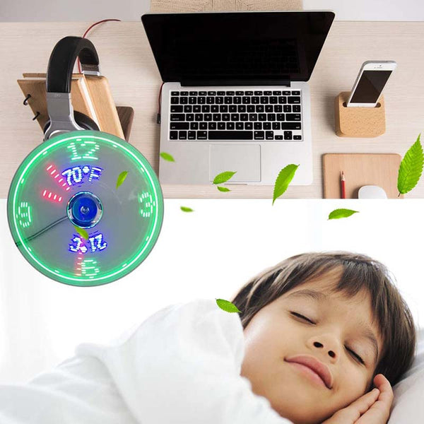 TimeCool – The Clever USB Fan Clock with Temperature Display