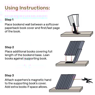 HeroHold – The Superhero Bookends