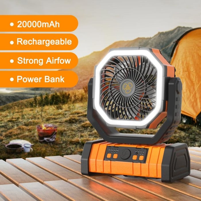 BreezeCamp – The Perfect Combo of Fan & Camping Light