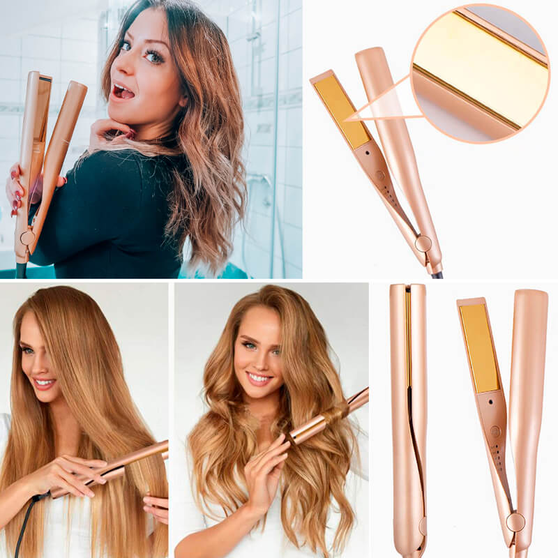 WaveLuxe Pro – One device. Smooth. Curly. Perfectly styled.