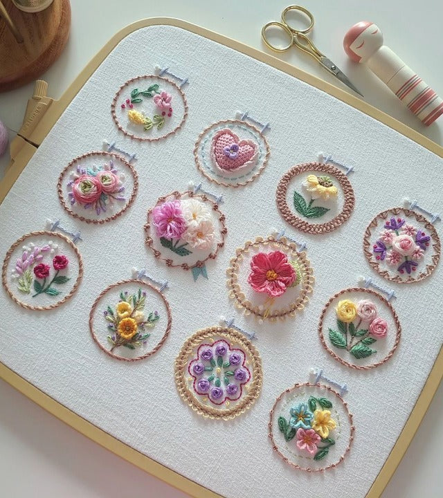 StitchBloom – Flower Embroidery for Relaxation & Beautification!