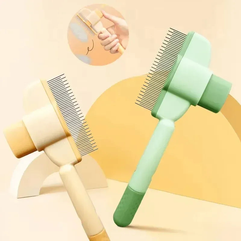 PawCare – Self-Cleaning Pet Grooming Brush
