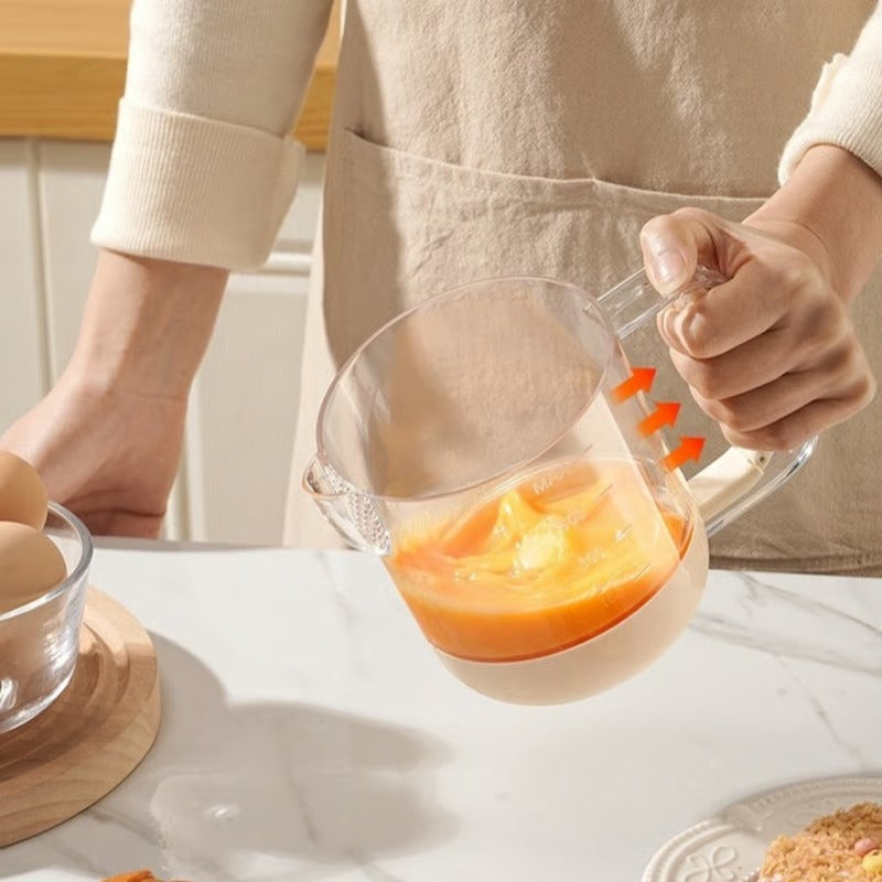 MixMaster Cup – Stir, Measure, Filter in One Grip!