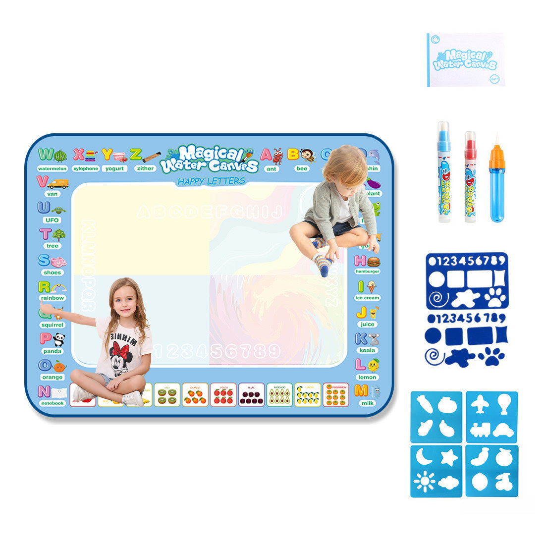 AquaDraw – Magical Water Drawing Mat for Mess-Free Fun!