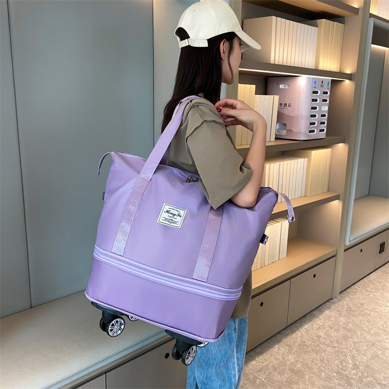 RollAway – Lightweight Rolling Luggage with Wet-Dry Separation