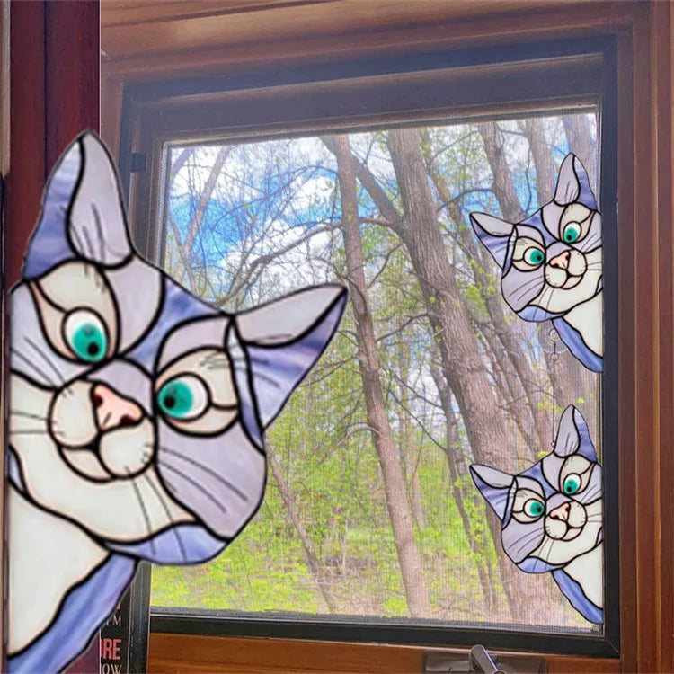 CatPeek – Handmade Cat Suncatcher for the Window