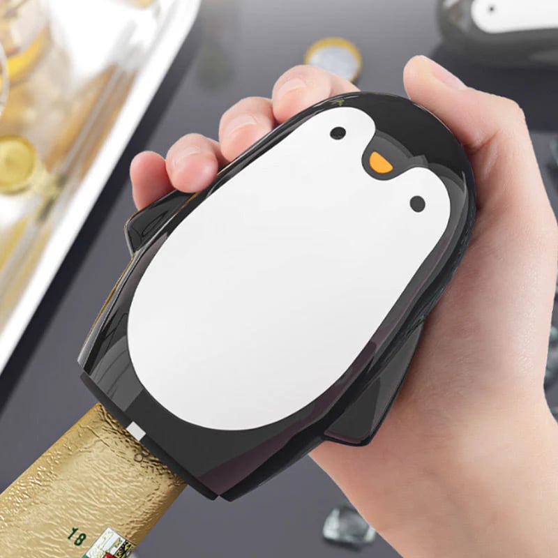 PopPengu – Open bottles in a flash with just one hand!