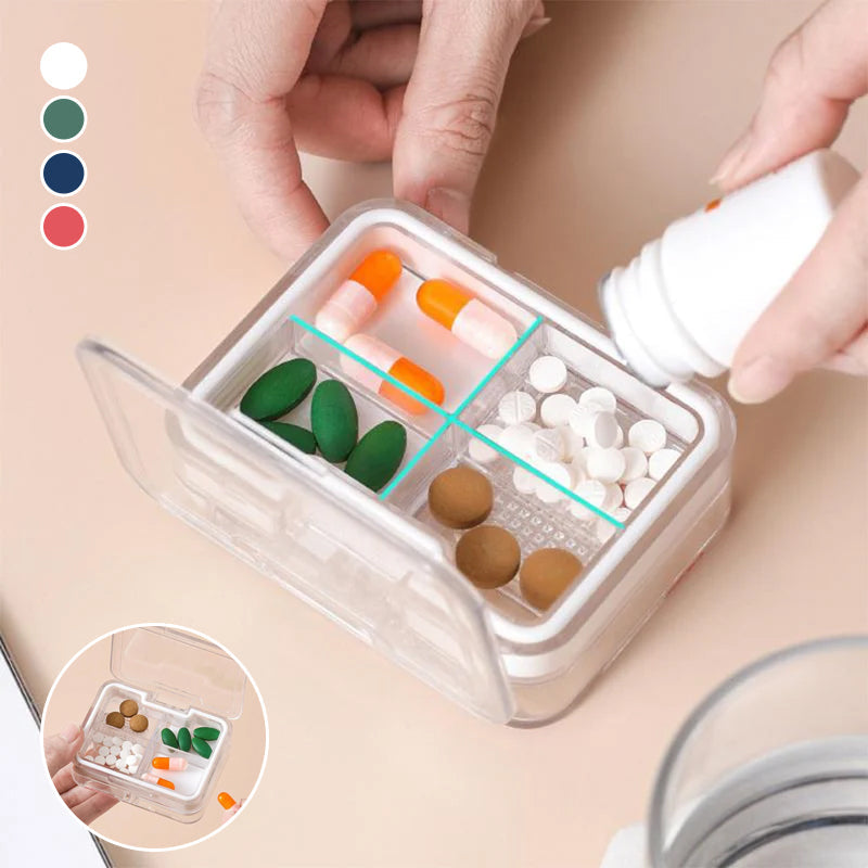 1+1 FREE | MediSnap – The clever 2-in-1 pill box with integrated cutter!