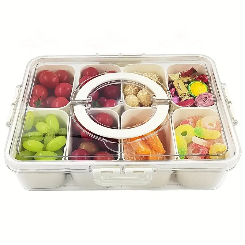 SnackMate – The Stylish 8-Compartment Snack Box for Every Occasion